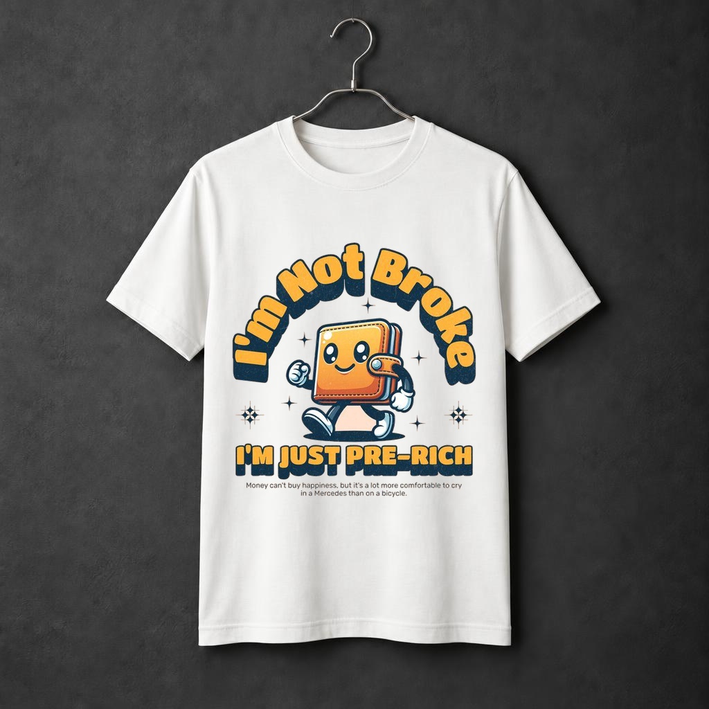 I'm Not Broke. I'm Just Pre-Rich. t-shirt